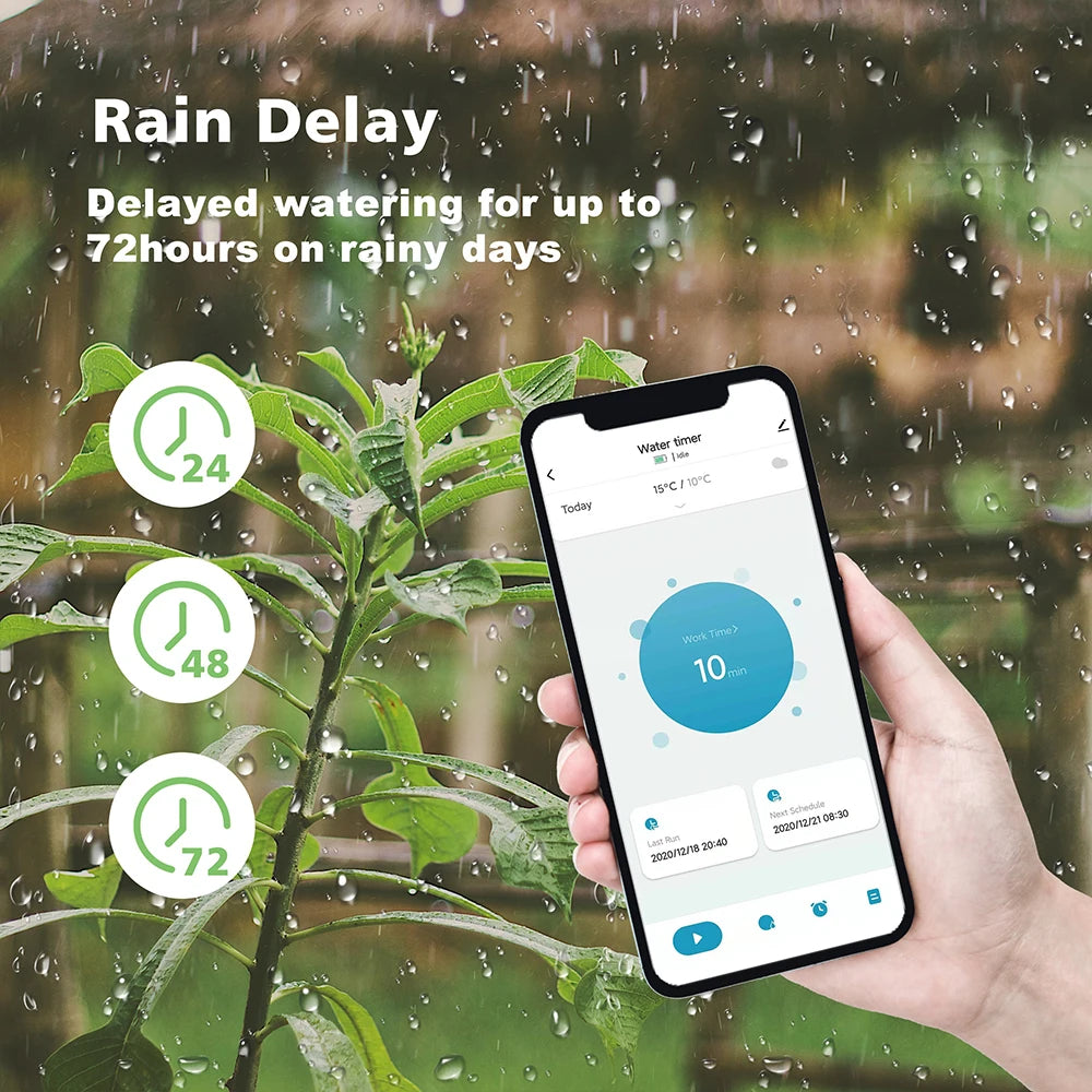 Smart Garden Watering Timer Wifi Automatic Drip Irrigation Controller Water Valve Garden Automatic Watering System